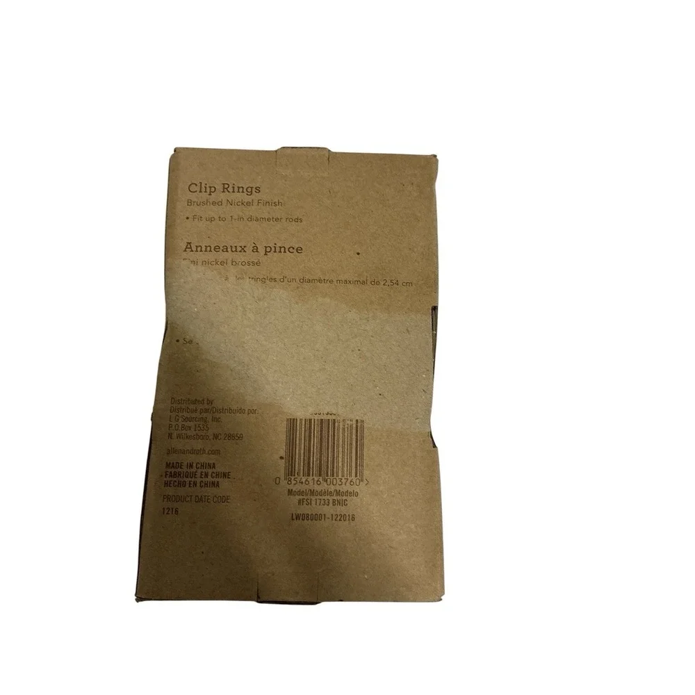 Allen & Roth 10 Clip Curtain Rings (Set Of Two) 1